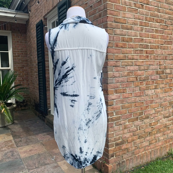 🏷️ Rock & Republic Hi Low Tie Dye Top S - Picture 5 of 9